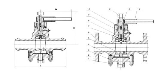High-pressure floating ball valve